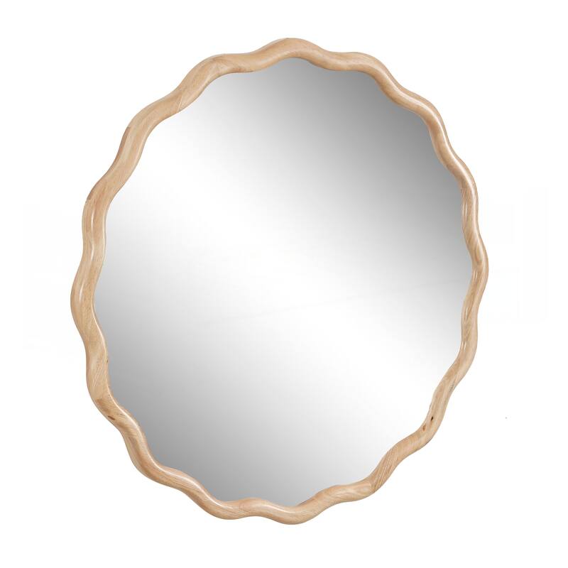 Solid Wood Wavy Mirror