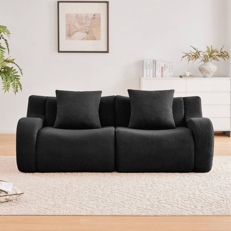 Boneless Sofa,No Assembly Required Streamlined Design