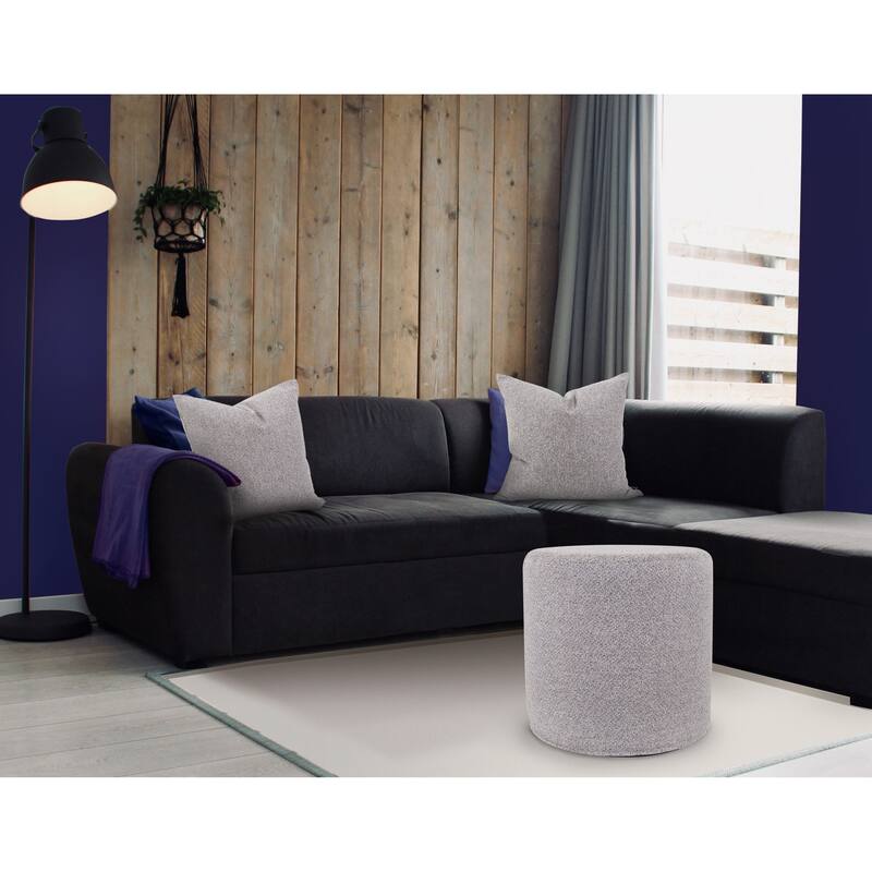 Allan Andrews No Tip Cylinder Ottoman with Cover, Panama Collection