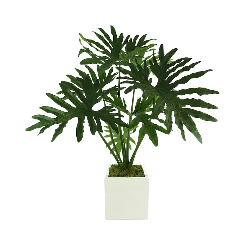 4 ft Philoplant Arrangement in a Square Fiberstone Pot - Green