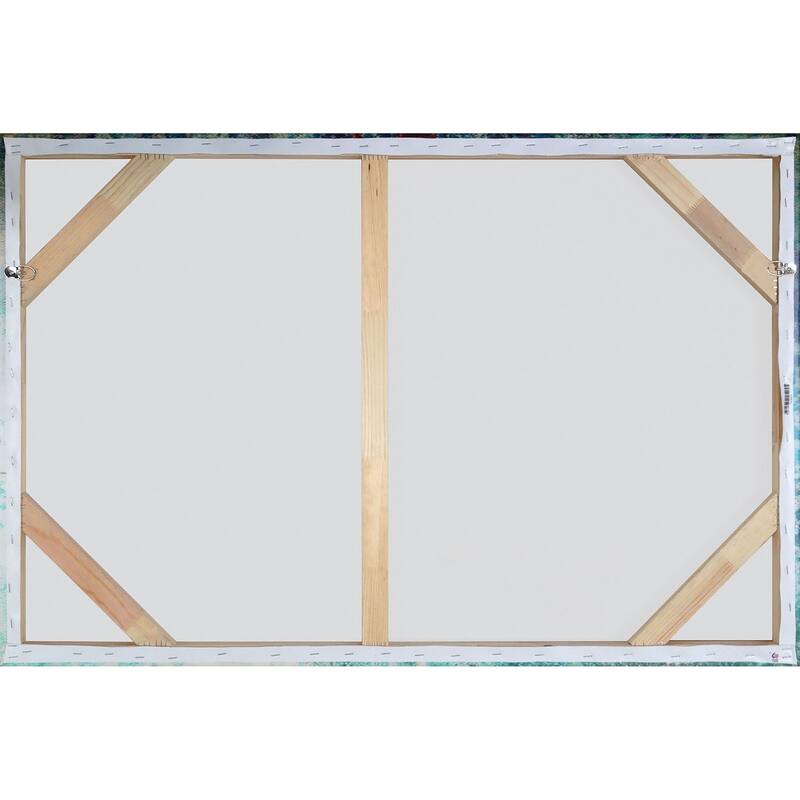 'Green Fields and Lone Tree' Painting Print on Wrapped Canvas