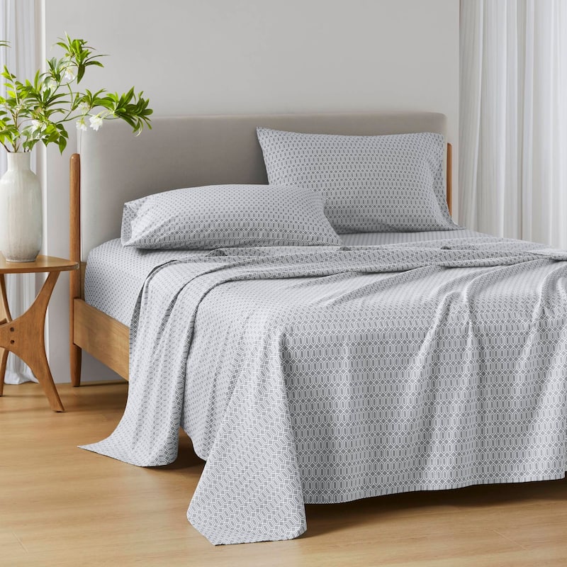 Chelsea Square 144 Thread Count Cotton Printed Cotton Sheets