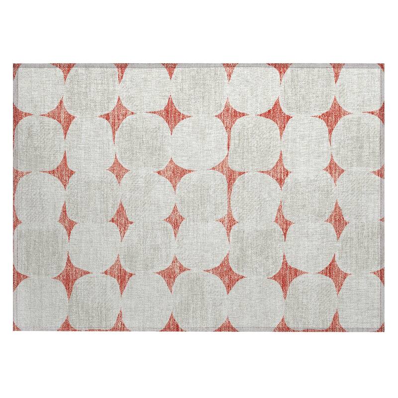 Machine Washable Indoor/ Outdoor Chantille Puffy Modern Rug