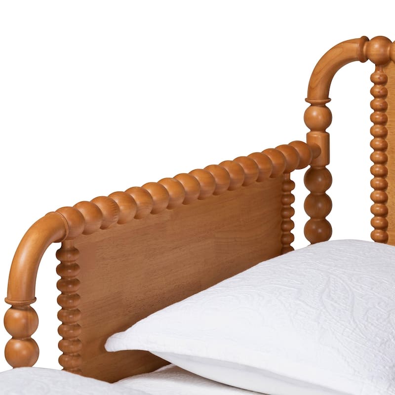 Lucera Bobbin Twin-To-King Expandable Daybed - Wood Bed Frame with Turned Spindle Detailing, Classic Style Sofa Bed