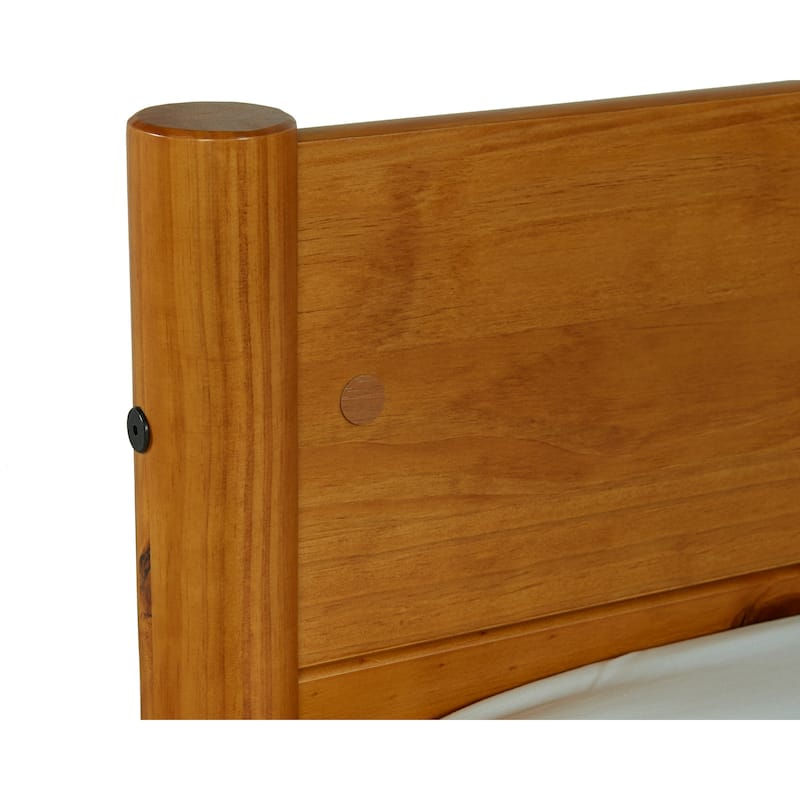 Mid-Century Modern Twin Size Day Bed with Twin Trundle