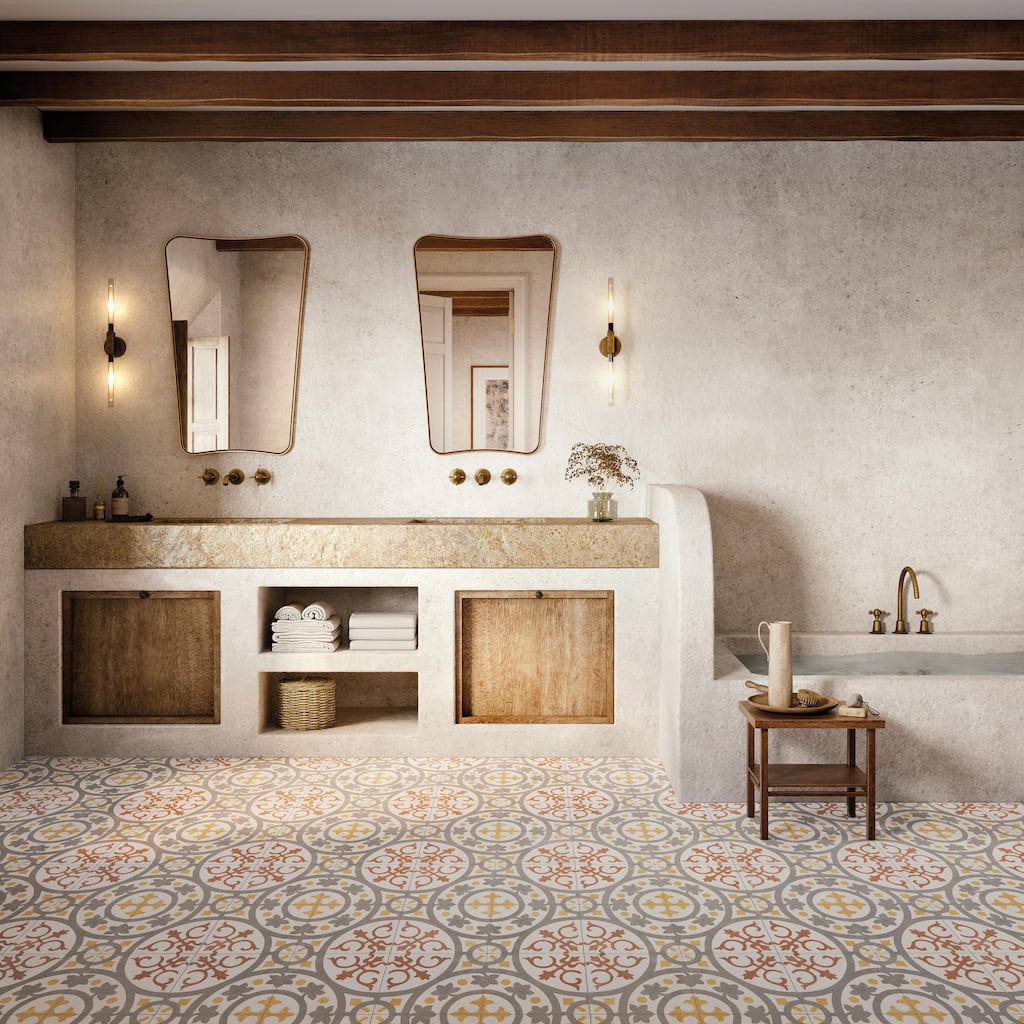 Merola Tile Kings Paname Trocadero 17-5/8" x 17-5/8" Ceramic Floor and Wall Tile