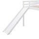 preview thumbnail 9 of 12, Multifunctional Design Wood Loft Bed with Slide, Good Stability, Full Size, White