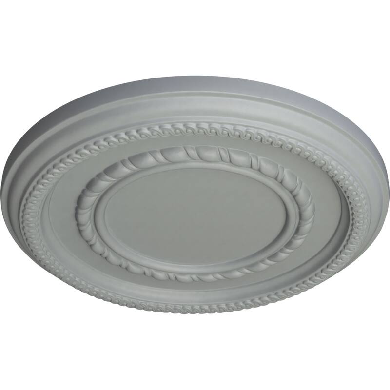 12 5/8"OD x 1 1/8"P Federal Roped Small Ceiling Medallion