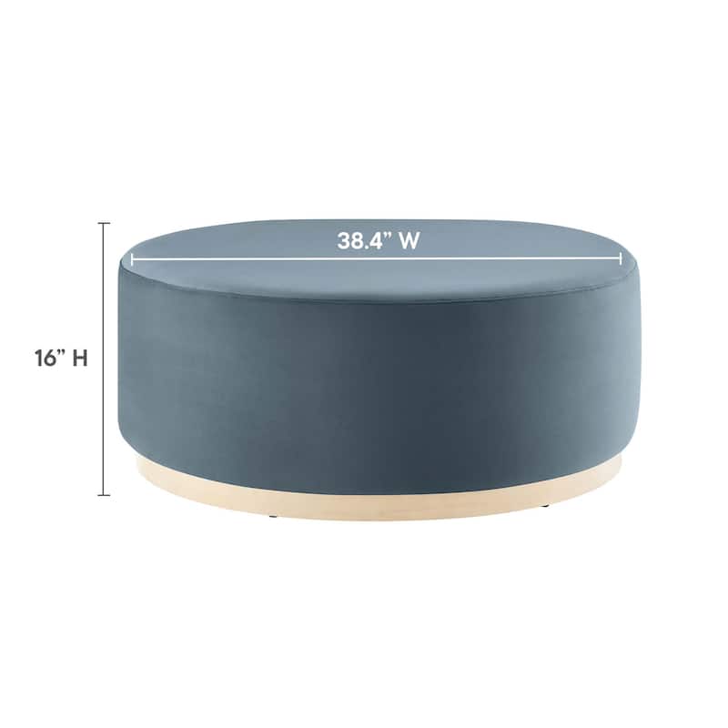 Tilden 16"/23"/29"/38" Performance Velvet Upholstered Ottoman