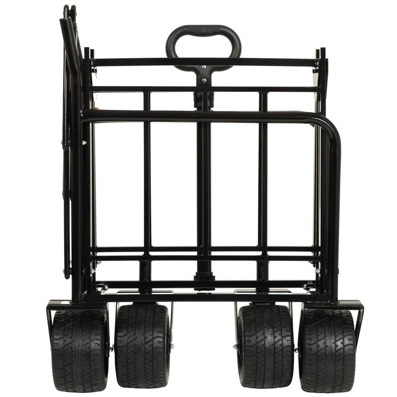 500lb 3-in-1 Heavy-Duty Wagon w/ Bench & Storage - All-Terrain Utility