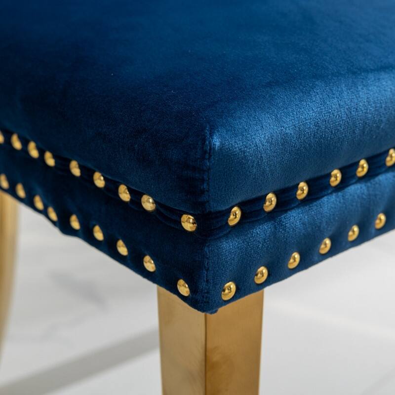 Contemporary Velvet Upholstered Dining Chair Set of 6