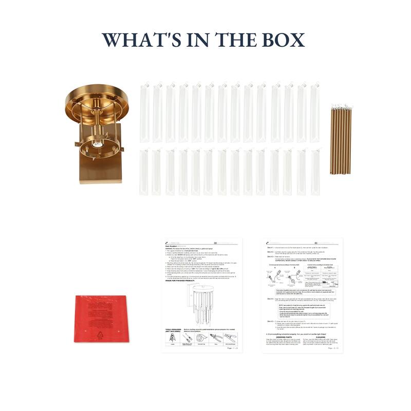 Modern Crystal 1-Light Wall Sconce Gold Bathroom Vanity Light