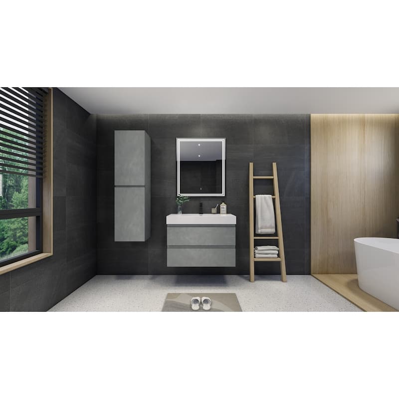 Baillie 36'' Wall-Mounted Vanity with Reinforced Acrylic Sink