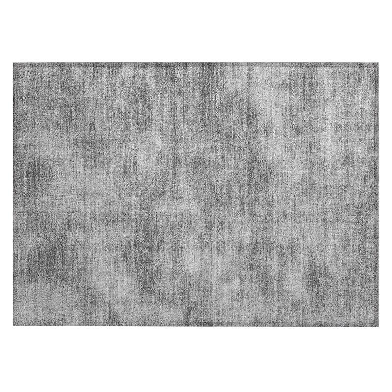 Machine Washable Indoor/ Outdoor Simple Solid Chantille Rug