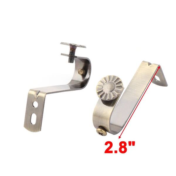 Shop Household Metal Curtain Window Panel Rod Pole Bracket Holder