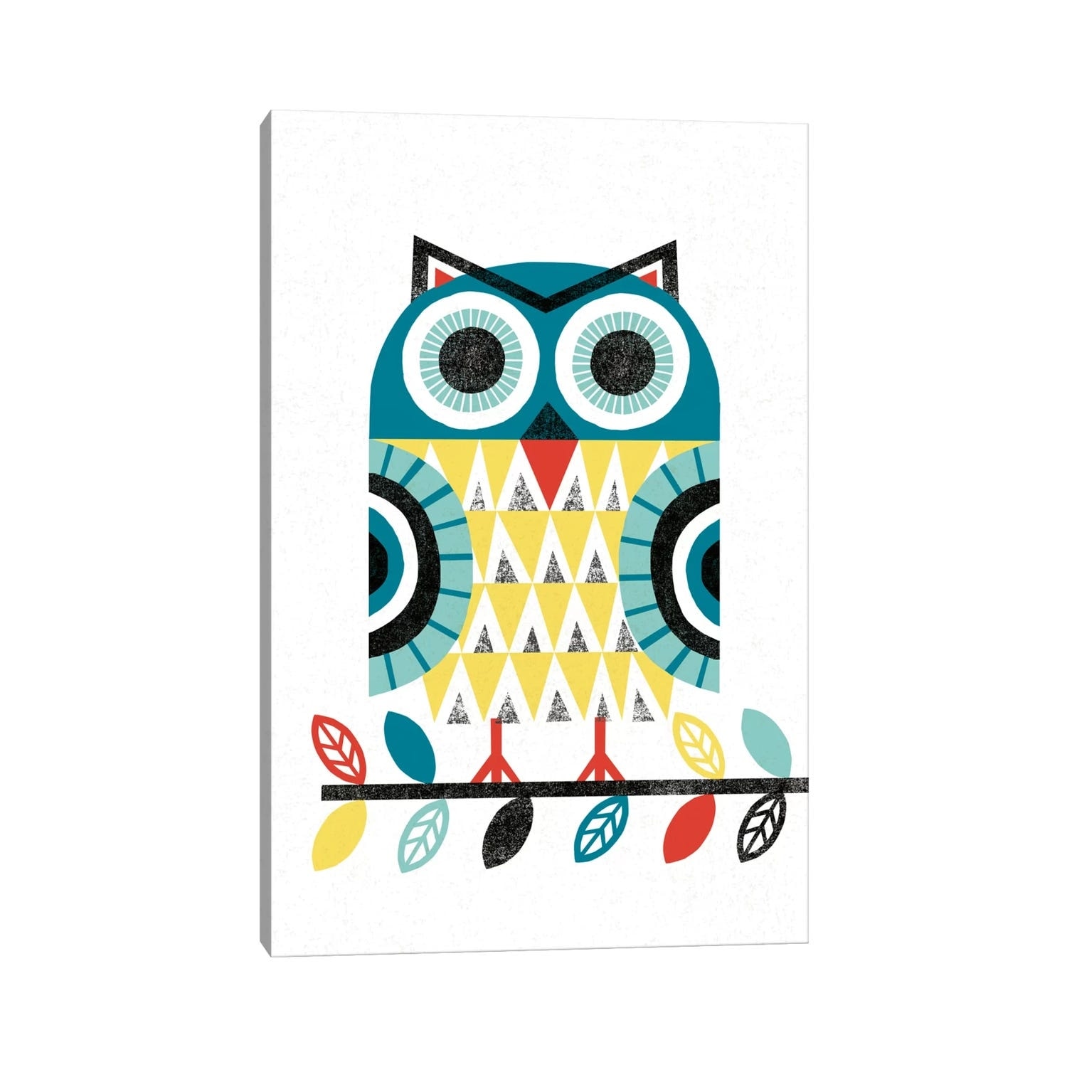 iCanvas "Folk Lodge (Owl II)" by Michael Mullan Canvas Print