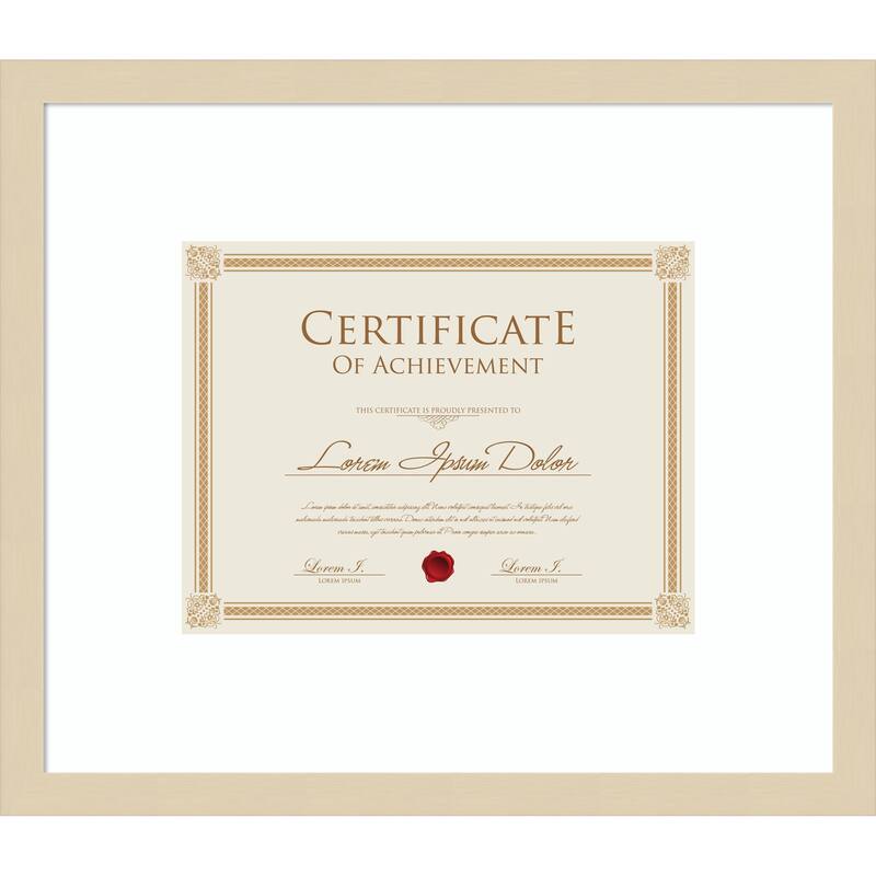 Svelte Clay Grey Framed Picture Frame, Photo Frame - 17x14.5 Matted White 11x9 - Svelte Natural