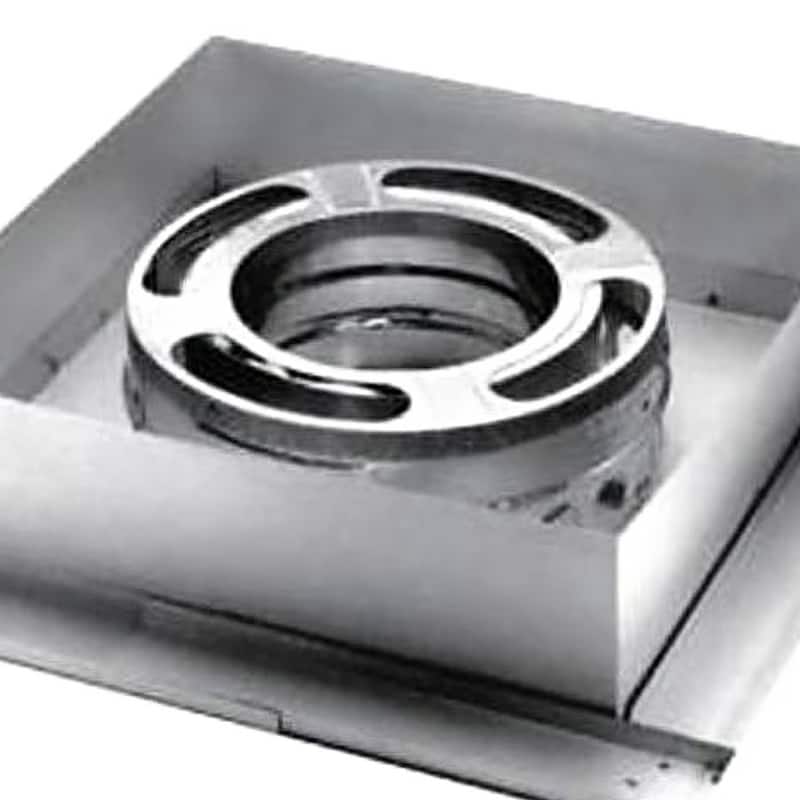 DuraVent Simpson 6DP-FCS Triple Wall Flat Ceiling Support Box for Wood Stoves - 6.02