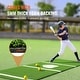 preview thumbnail 10 of 12, VEVOR Baseball Softball Hitting Batting Mat Indoor/Outdoor Softball Mat Portable Practice Mat with Tightening Rope, Green
