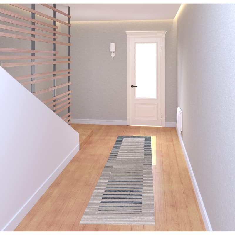Suti Abstract Area Rug By HomeRoots - 8' Runner
