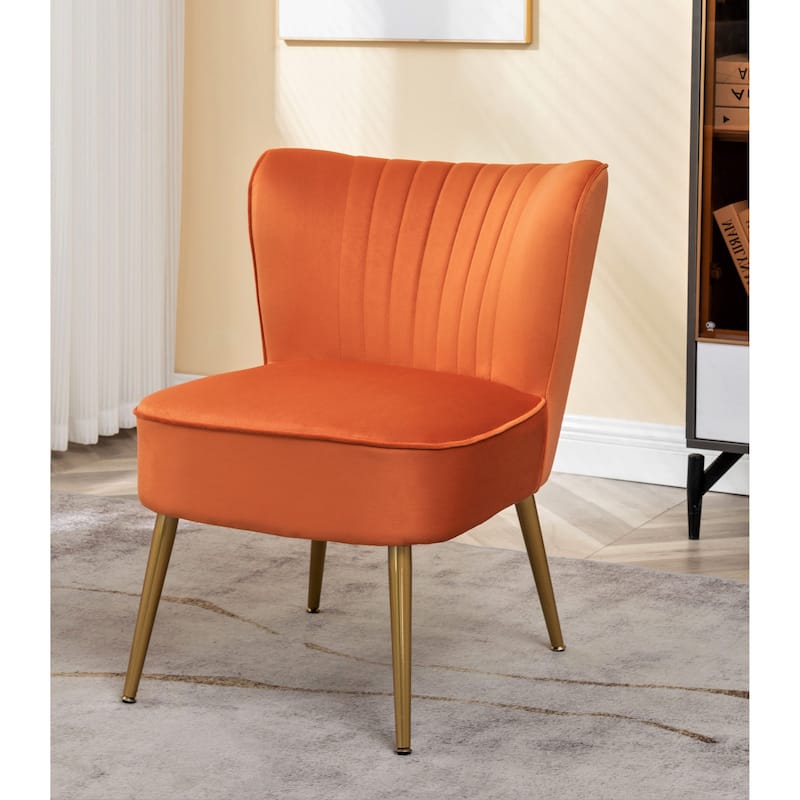 Us Pride Furniture Sauter 23.2" Wide Mid-Century Modern Microfiber Accent Chair