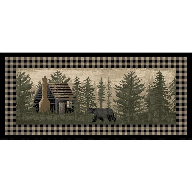 Cozy Cabin Blissful Cottage Accent Rug - 20"x44"