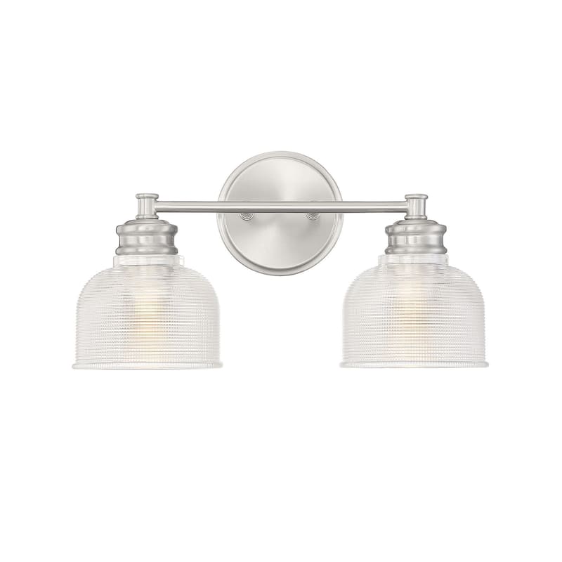 Meridian M80034 2 Light 16" Wide Bathroom Vanity Light with Halophane