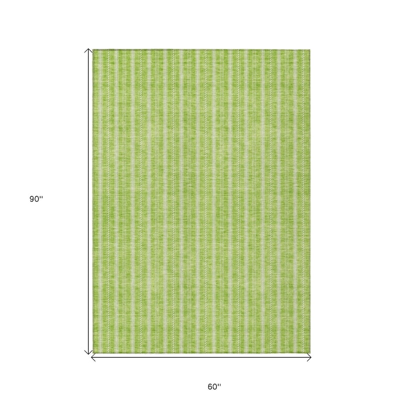 HomeRoots Striped Transitional Rectangle Outdoor Rug
