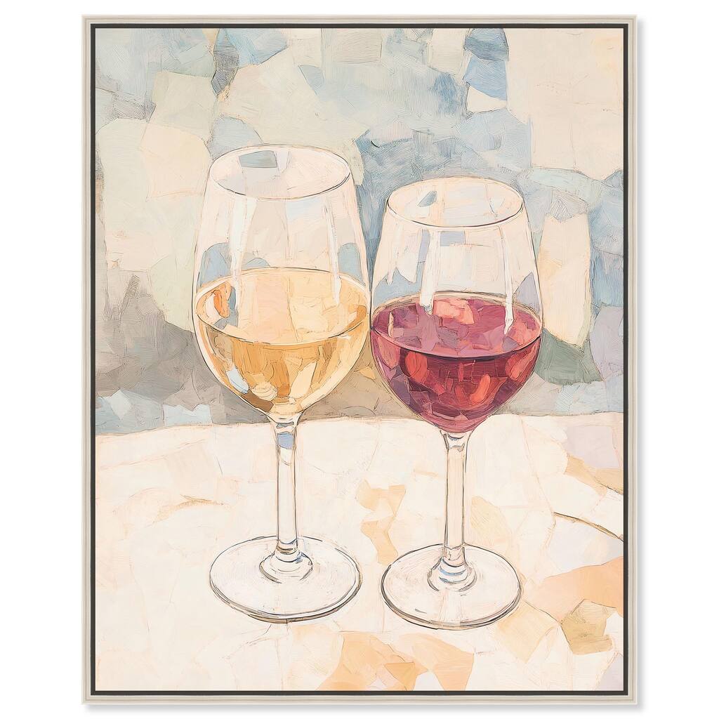 Wine Duo Canvas by Art Remedy