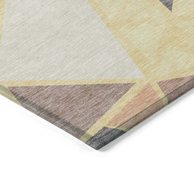 HomeRoots Geometric Transitional Rectangle Outdoor Rug