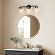 preview thumbnail 2 of 19, Modern Black Gold 1/2/3/4-Light Linear Bathroom Vanity Light Glass Wall Sconce