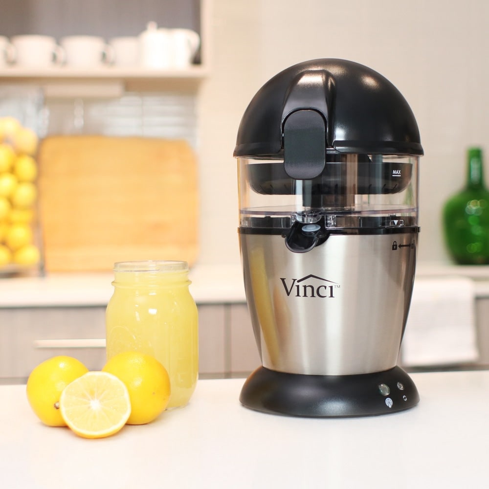 Vinci Hands Free Patented Electric Citrus Juicer 1 Button Easy Press Lemon Lime Orange Grapefruit Juice Squeezer Juicer Machine Bed Bath Beyond 38316524
