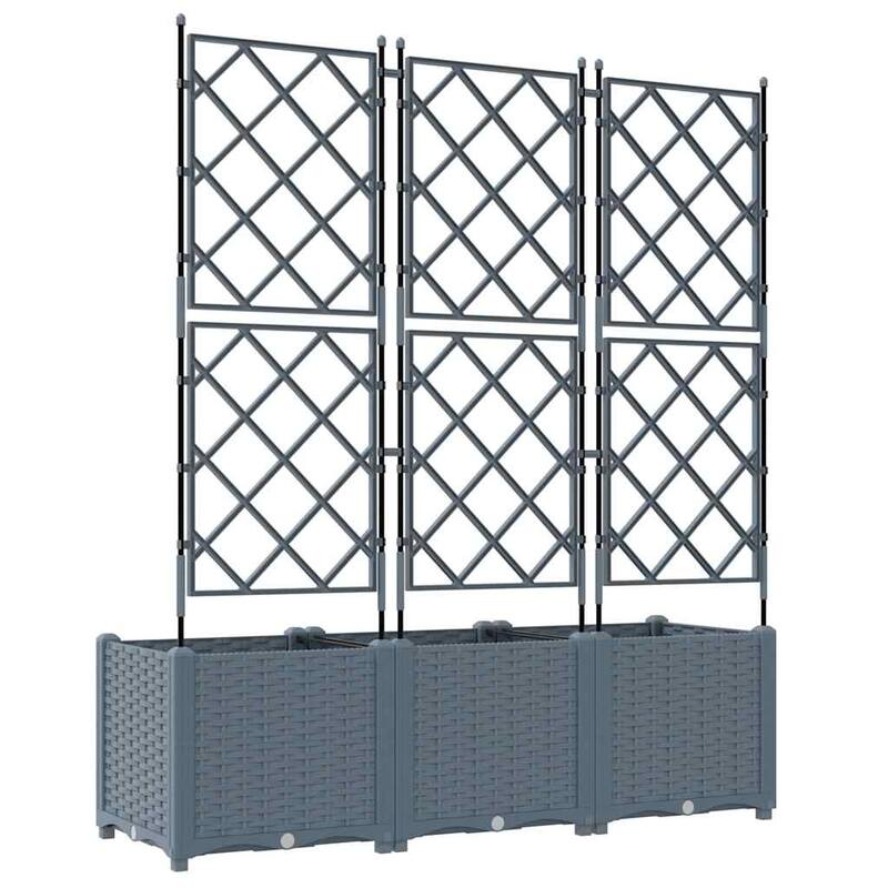 vidaXL Garden Planter with Trellis