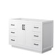 preview thumbnail 21 of 20, Wyndham Collection Miranda 48" Single Free Standing Vanity Cabinet White / Matte Black Hardware