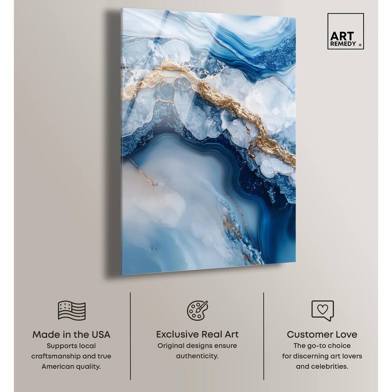 Molten Topaz II Acrylic by Art Remedy, Ready to Hang