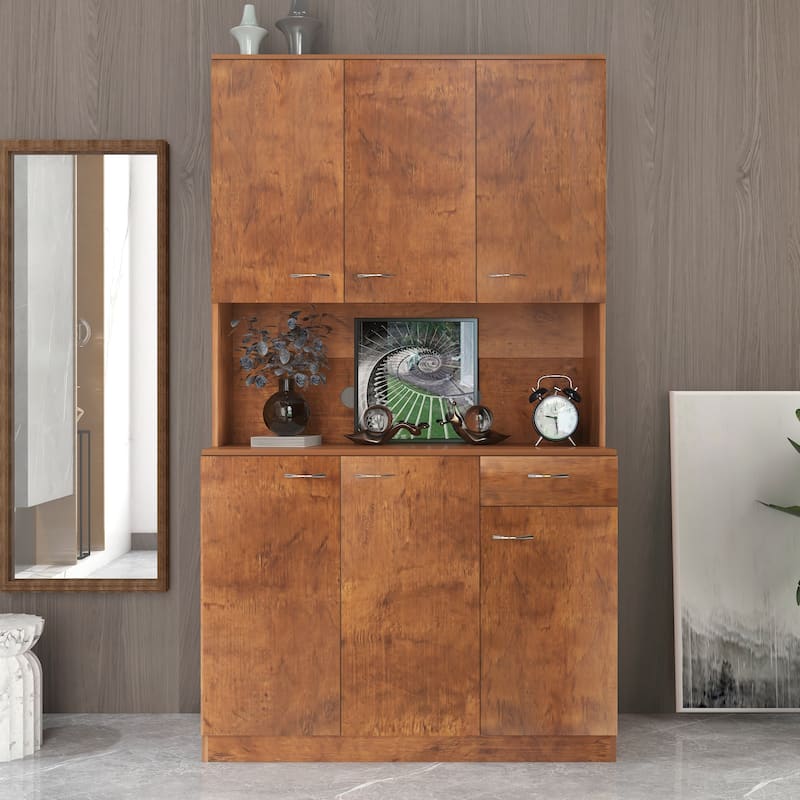 70.87" Tall Wardrobe and Kitchen Cabinet