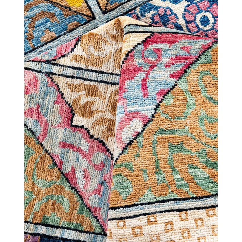 Contemporary Overdyed Wool Hand Knotted Area Rug - 6' 4" x 8' 7"