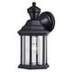 preview thumbnail 8 of 12, Auburn Aluminum 6.25-in. W 1 Light Motion Sensor Dusk to Dawn Outdoor Wall Lantern Clear Glass