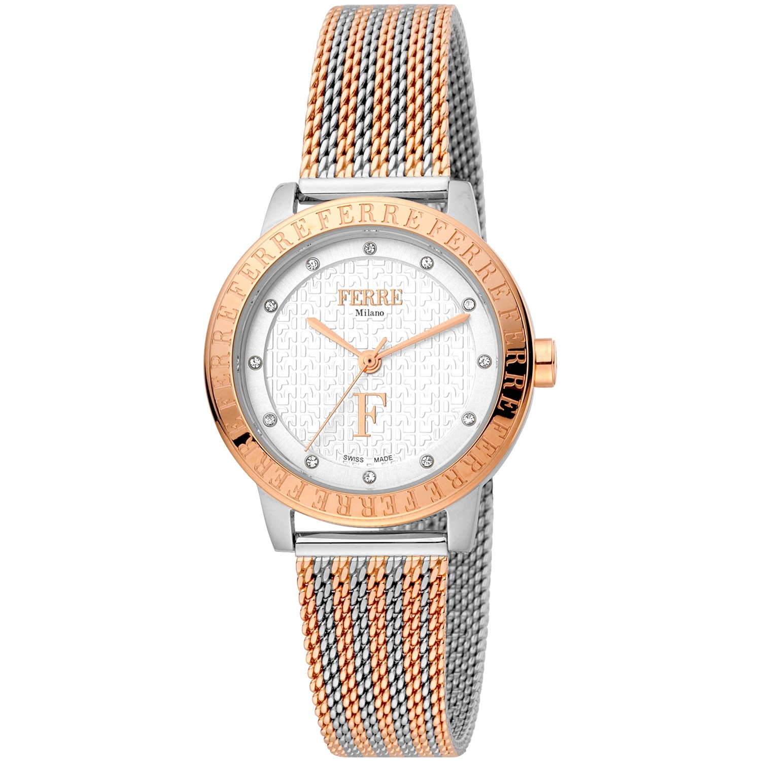 FERRE MILANO Swiss made women’s watch leather strap Ferre Milano Women main image 2