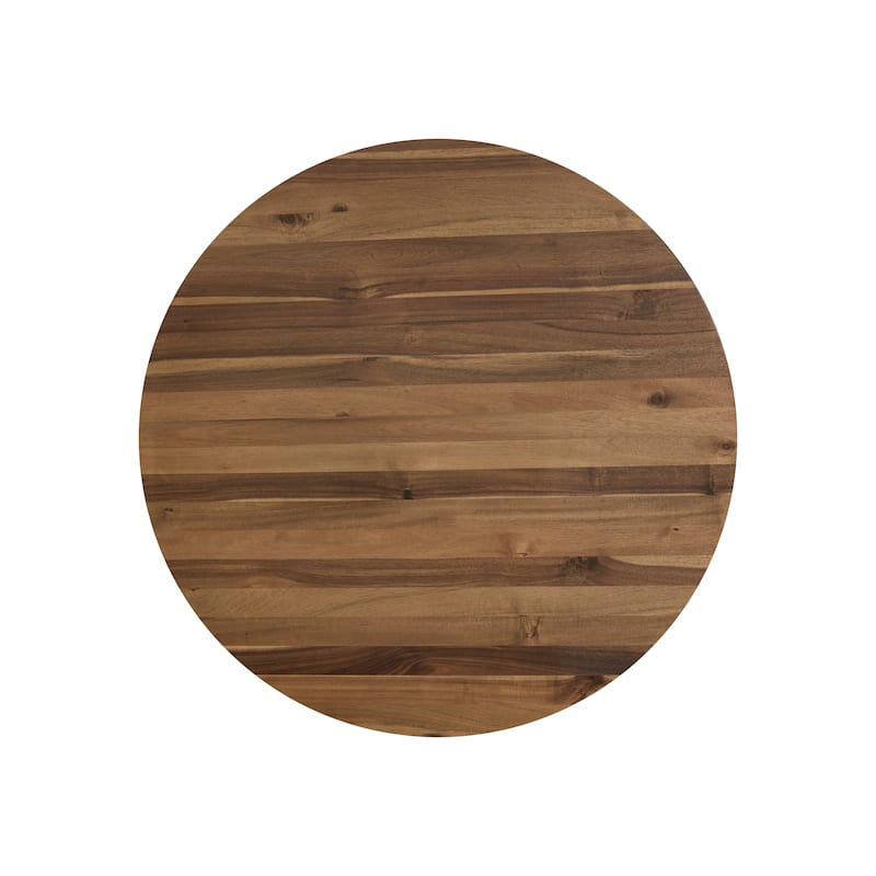 NPD Furniture Petrilio Round Acacia Wood Coffee or Side Table