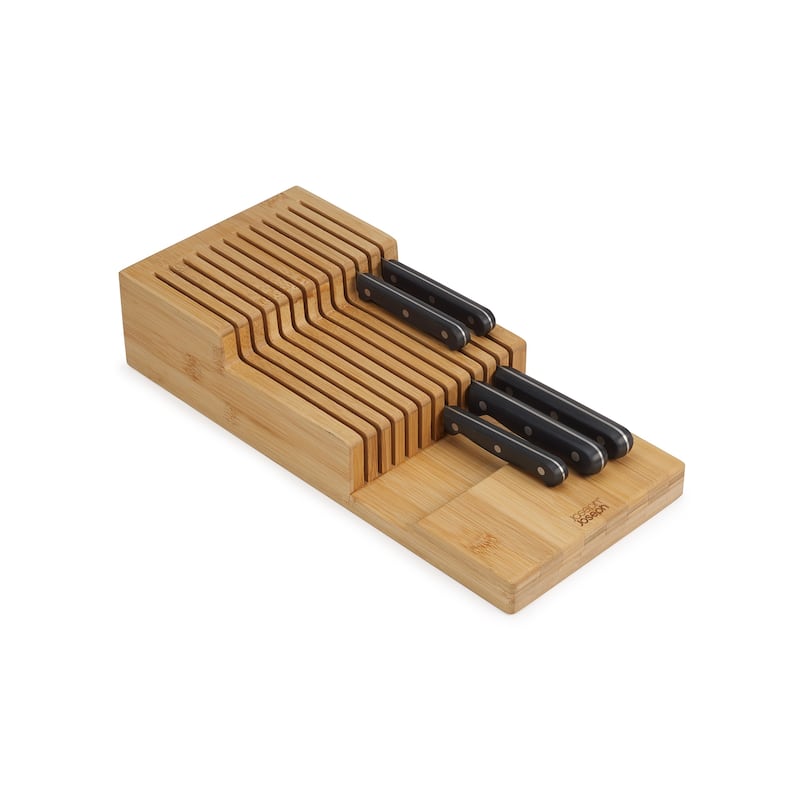 Joseph Joseph DrawerStore Bamboo 2-tier Knife Organizer - Large