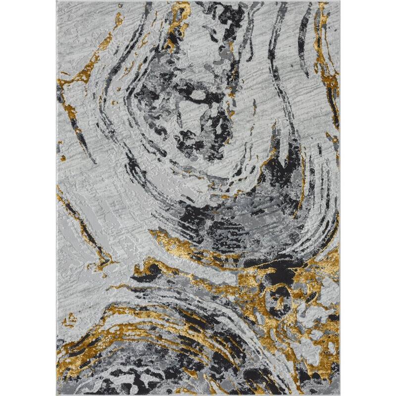 Luxe Weavers Marble Swirl Area Rug, Stain-Resistant Carpet