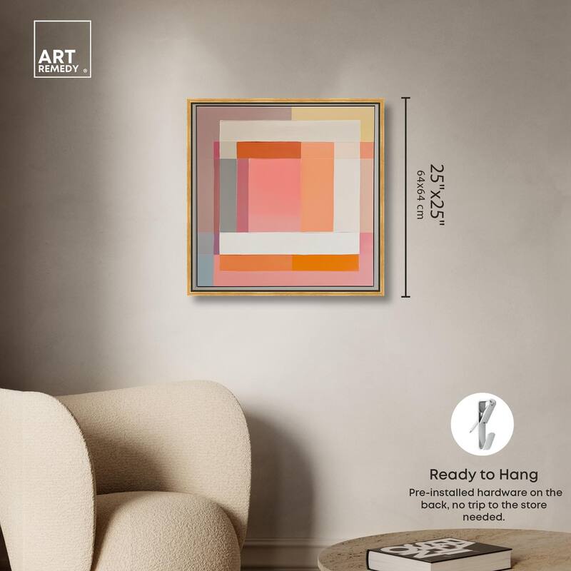 Minimal Color Blocks I Canvas by Art Remedy