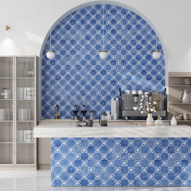 Apollo tile 5" x 5" Siena Matte Cornflower Blue Ceramic Tile (5.37 sq ft/case) - 27 Pack
