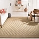 preview thumbnail 2 of 54, SAFAVIEH Palm Beach Tadako Trellis Sisal/ Jute Rug 6' x 9' - Sand - Rectangle
