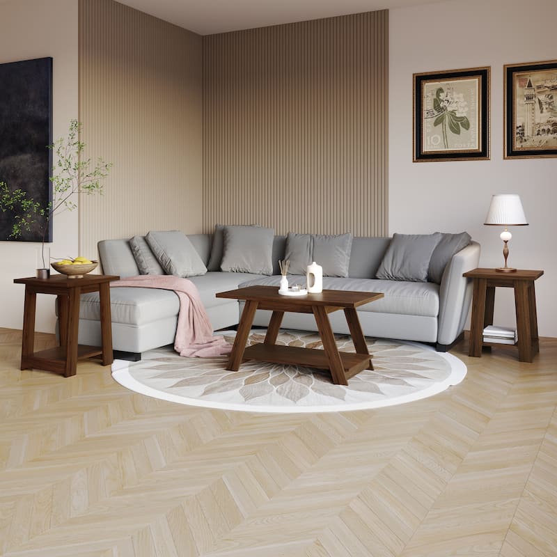 CraftPorch 3-Pieces Coffee Table Set