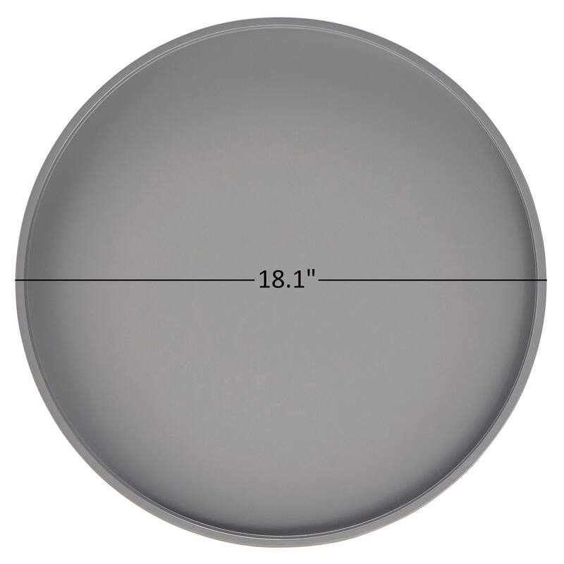 Marcella Paint-Dipped Round Tray-Top Side Table by iNSPIRE Q Modern