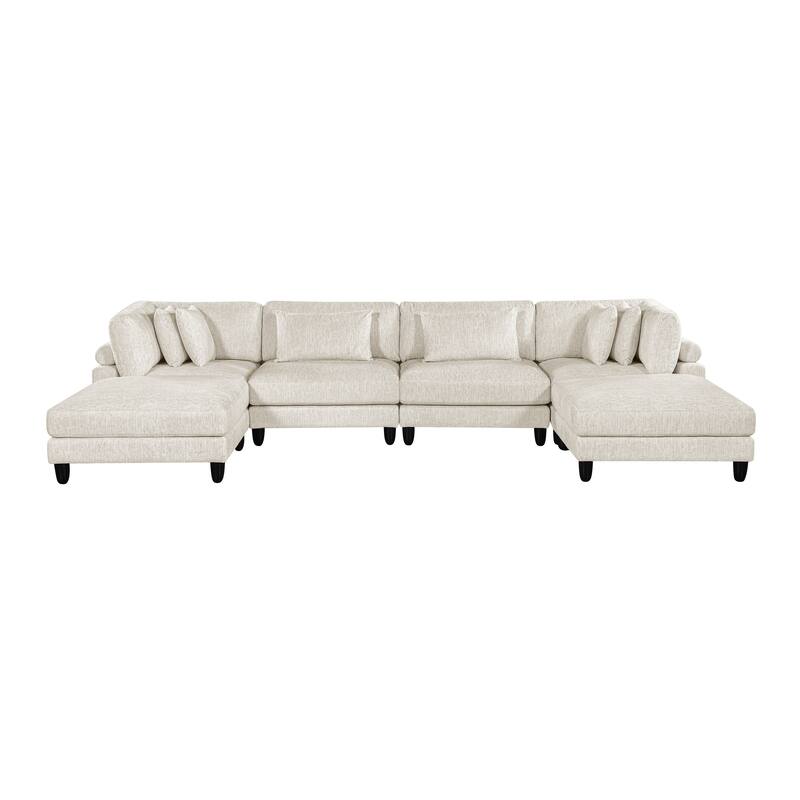Jonas 6-Piece Modular Sectional Sofa with Ottoman