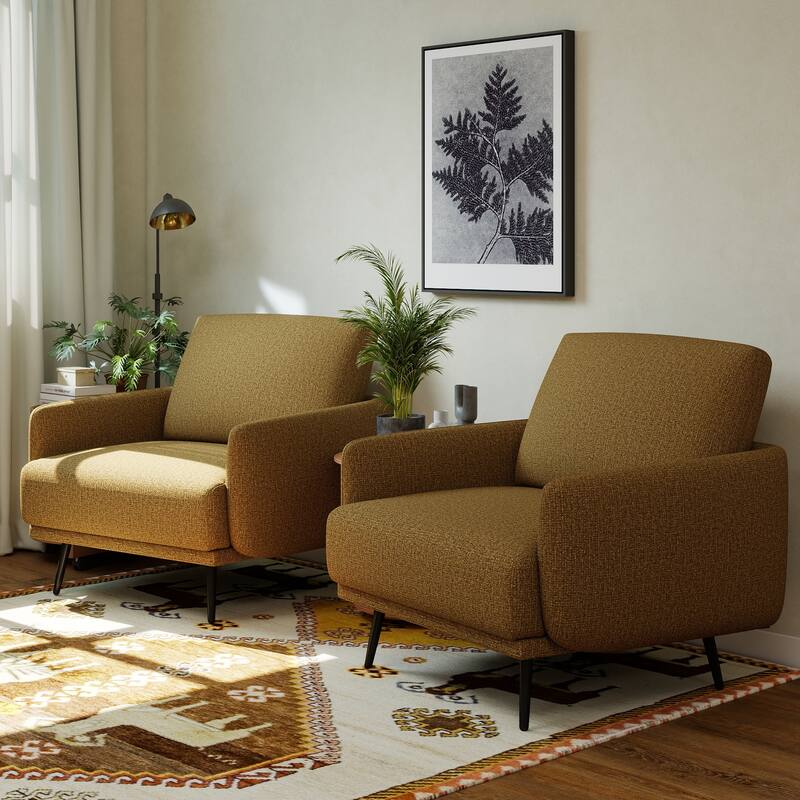 Karaka 37.5"W Oversized Armchair Leisure Sofa Accent Chair (Set of 2)