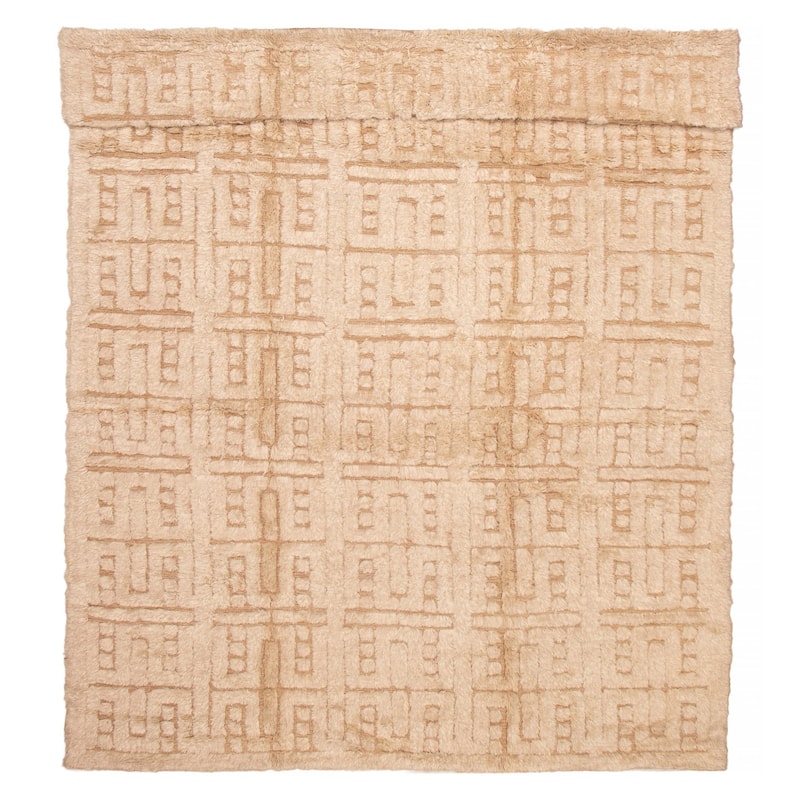 ECARPETGALLERY Hand-knotted Tangier Cream Wool Rug - 9'8 x 13'7 - Cream - 9'8 x 13'7